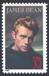 James Dean - Single Stamp 2nd in Legends of Hollywood Series United States, 1996